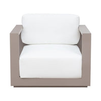 Sunpan Tavira Armchair Charcoal-Lanikai Salt and Pepper / Greige-Stinson White