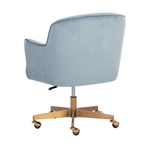 Sunpan Karina Office Chair Cornflower Blue Sky / Copenhagen White