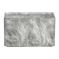 Sunpan Liza Side Table White / Marble-Look Grey