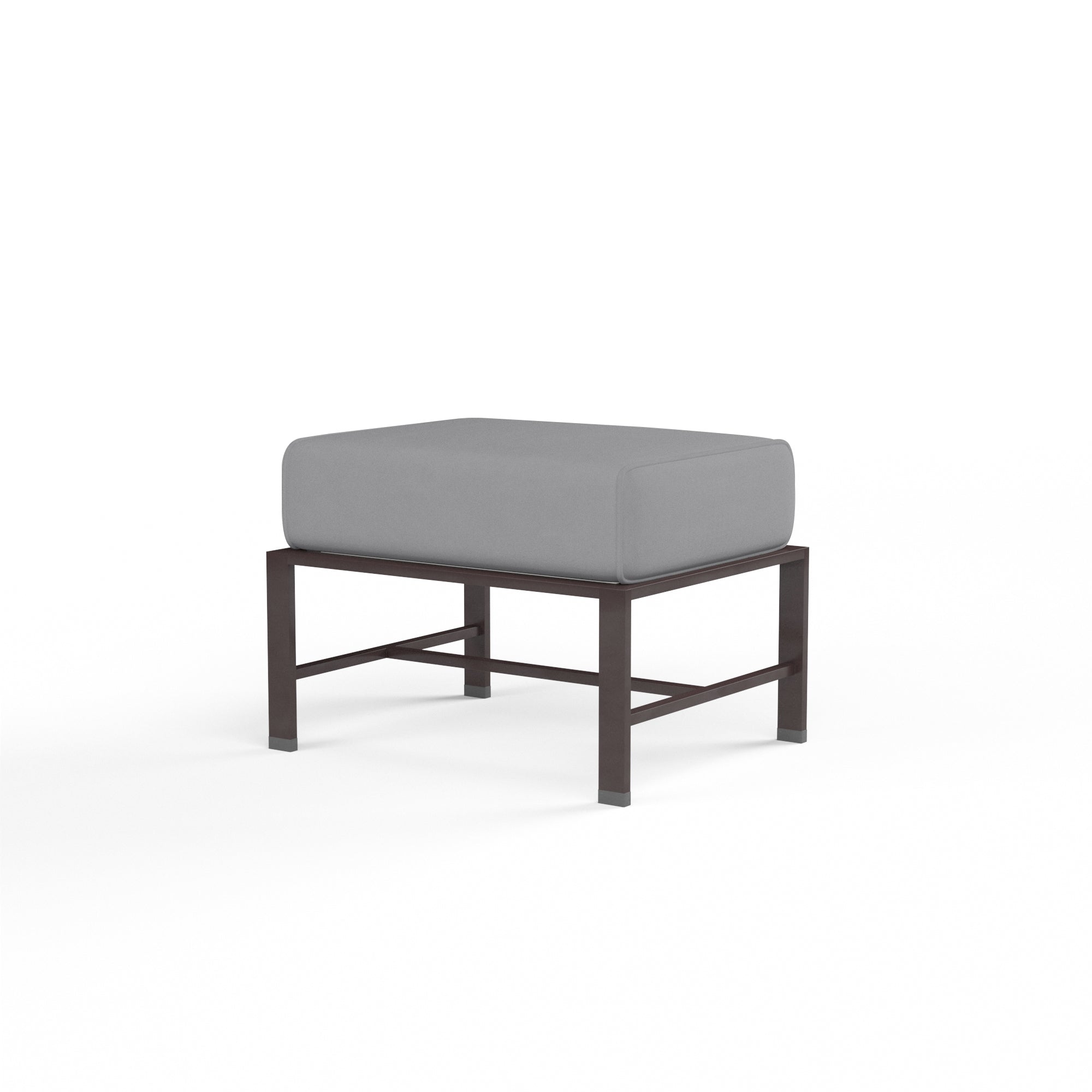 Sunset West La Jolla Aluminum Ottoman with Cushion