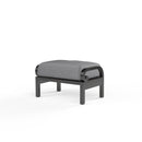 Sunset West Monterey Aluminum Ottoman with Cushion