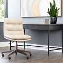 Sunpan Stinson Office Chair Bravo Black / Cognac / Cream