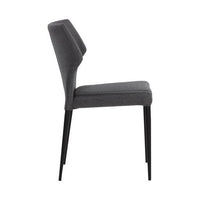 Sunpan James Stackable Dining Chair in City Beige / City Grey - Set of Two