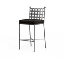 Sunset West Provence Wrought Iron Barstool with Cushion