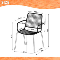 Internaitonal Home Miami Amazonia 4-Piece Chairs Set | Ideal for Outdoors and Indoors