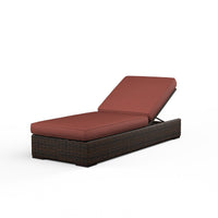 Sunset West Montecito Wicker Adjustable Chaise with Cushion