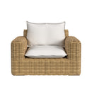 Sunset West Playa Oversized Club Chair in Soothe Pearl with Flange Welt