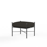Sunset West Provence Wrought Iron Ottoman with Cushion