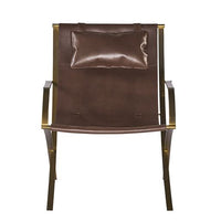 Sunpan Willis Lounge Chair - Brown Leather