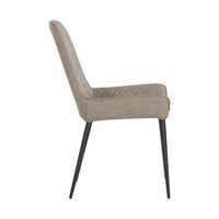 Sunpan Iryne Dining Chair in Bounce Nut / Bounce Smoke / Bounce Stone - Set of Two