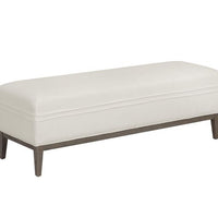 Sunpan Priscilla Bench - Linoso Ivory