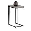 Sunpan Sawyer End Table Antique Brass-White / Black-Grey