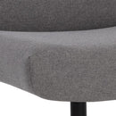 Sunpan Karson Swivel Lounge Chair in Charcoal Grey / Light Grey