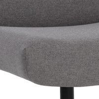 Sunpan Karson Swivel Lounge Chair in Charcoal Grey / Light Grey