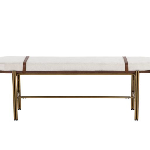 Sunpan Elaine Bench - Polo Cub Muslin