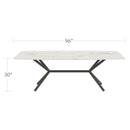 DecoScapes Oliver Emerald Rimless Porcelain Dining Table - Large