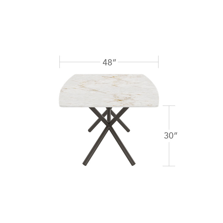 DecoScapes Oliver Emerald Rimless Porcelain Dining Table - Large