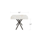 DecoScapes Oliver Emerald Rimless Porcelain Dining Table - Medium