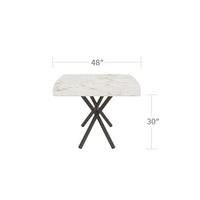 DecoScapes Oliver Emerald Rimless Porcelain Dining Table - Medium