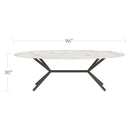 DecoScapes Oliver Oval Rimless Porcelain Dining Table
