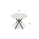 DecoScapes Oliver Oval Rimless Porcelain Dining Table