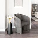 Zuo Modern Olya Accent Chair Truffle in Gray