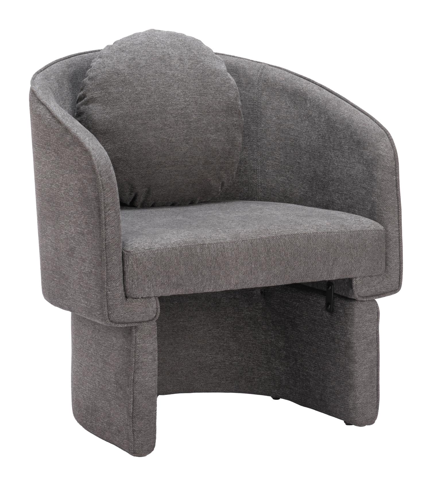 Zuo Modern Olya Accent Chair Truffle in Gray