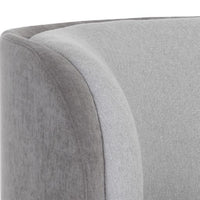 Sunpan Jaclyn Modular Left Armchair in Danny Dusty Blue / Egypt Light Grey-Danny Medium Grey