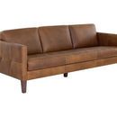 Sunpan Karmelo Sofa Cognac / Vintage Charcoal Leather