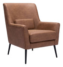 Zuo Modern Ontario Accent Chair Vintage in Brown/Black/Gray