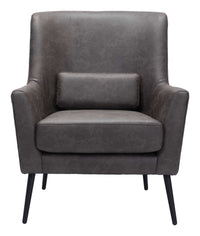 Zuo Modern Ontario Accent Chair Vintage in Brown/Black/Gray