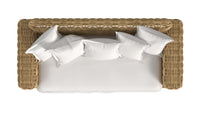 Sunset West Playa Loveseat in Soothe Pearl with Flange Welt