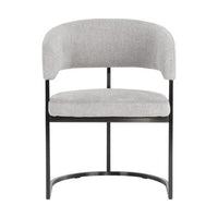 Sunpan Marris Dining Armchair Gold-Danny Teal / Gunmetal-Belfast Heather Grey