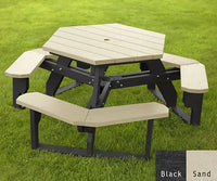 Polly Products Open Hexagon Table Universal Access