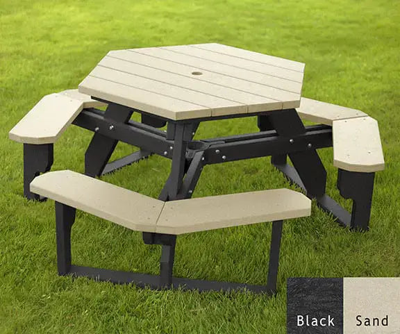 Polly Products Open Hexagon Table Universal Access