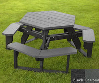 Polly Products Open Hexagon Table Universal Access