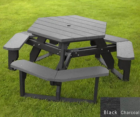 Polly Products Open Hexagon Table Universal Access