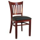 H&D Seating Open Vertical Back Wood Chair