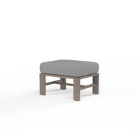 Sunset West Laguna Aluminum Ottoman with Cushion