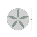 DecoScapes Organic Sand Dollar 42" Diameter Dining Table