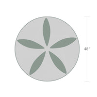 DecoScapes Organic Sand Dollar 48" Diameter Dining Table