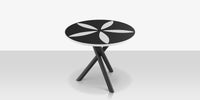 DecoScapes Organic Sand Dollar 42" Diameter Dining Table