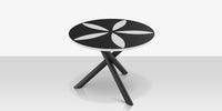 DecoScapes Organic Sand Dollar 48" Diameter Dining Table