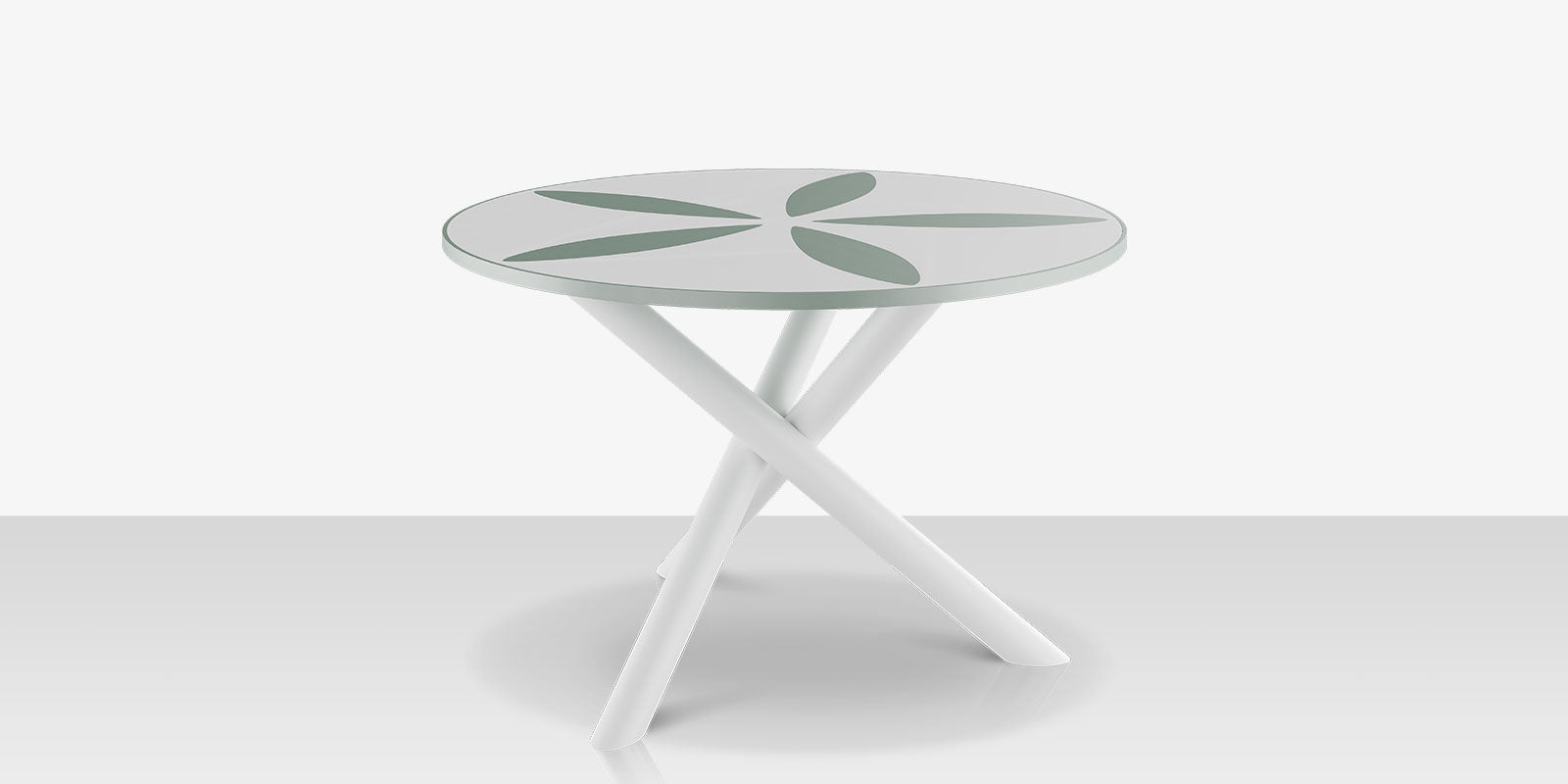 DecoScapes Organic Sand Dollar 48" Diameter Dining Table
