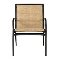 Woodard Orion Padded Sling Dining Armchair