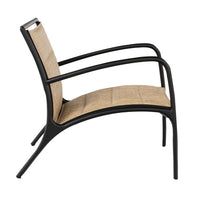 Woodard Orion Padded Sling Lounge Chair with Arms