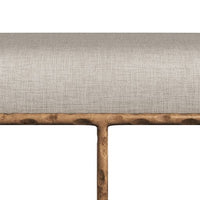Sunpan Esai Bench in Zenith Alabaster / Zenith Taupe Grey