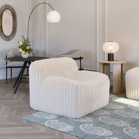 Zuo Modern Osterbro Accent Chair in Cream
