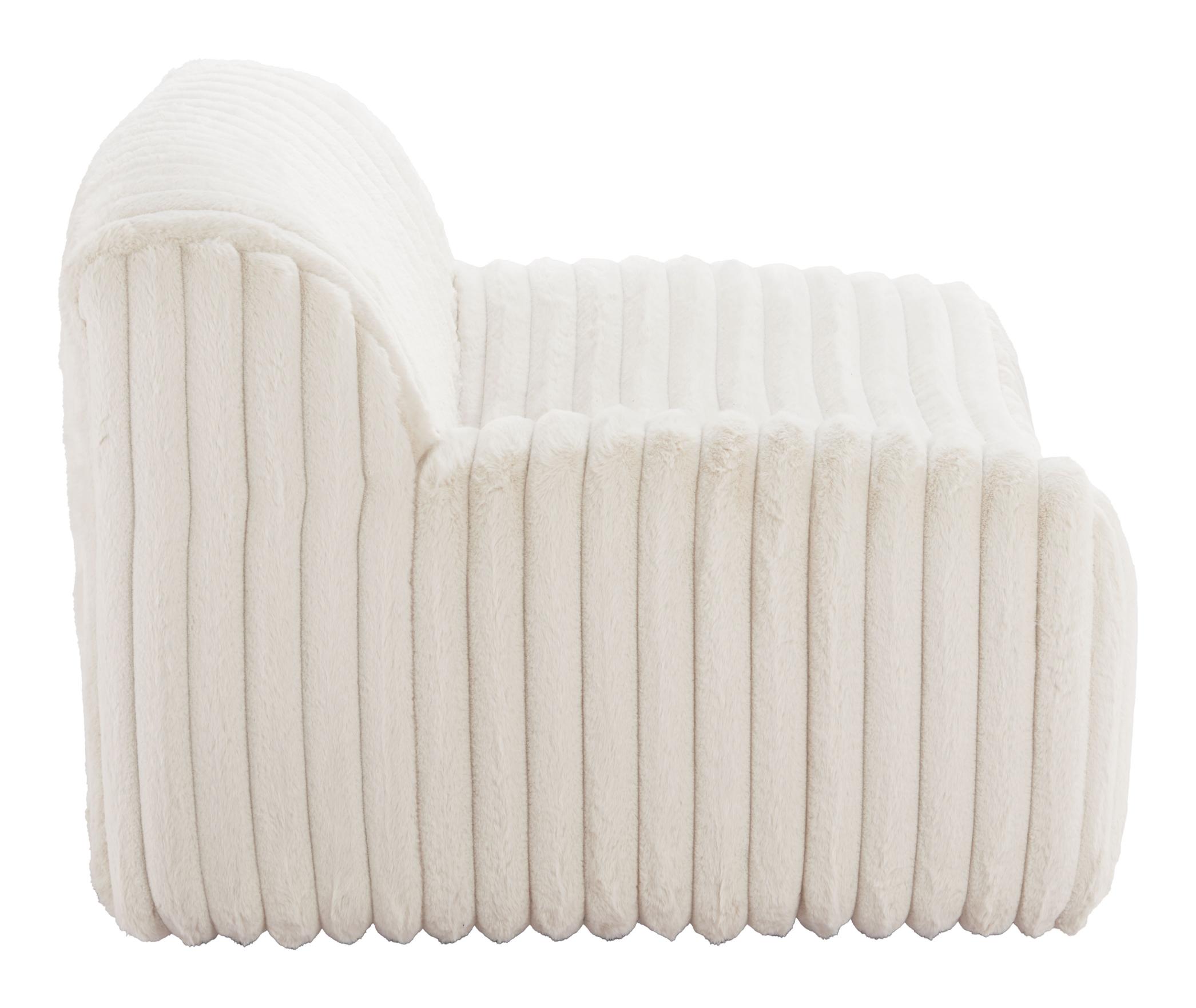Zuo Modern Osterbro Accent Chair in Cream