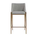Sunpan Dionne Counter Stool in Monument Oatmeal / Monument Pebble
